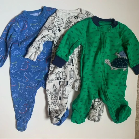 SOLD❗️ Baby Long Sleeve Coveralls 3 Pack - Picture 3 of 5